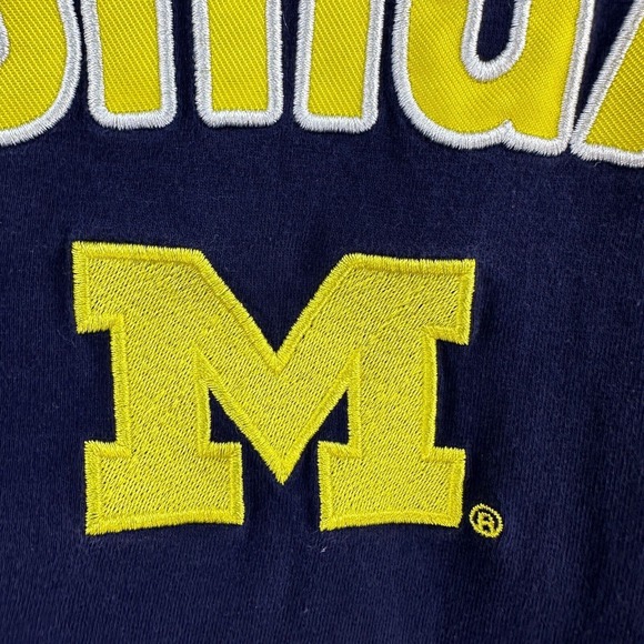 Vintage Pro Edge shirt Mens 2XL Maize Blue U of Michigan‎ Embroidered College - Picture 6 of 10